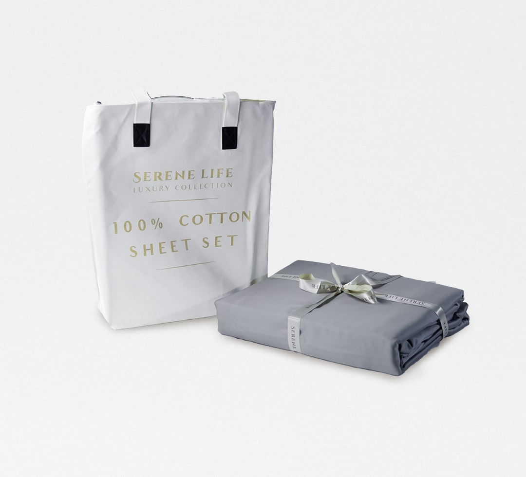 Cotton Bed Sheet Set - Serene lIfe NZ Ltd